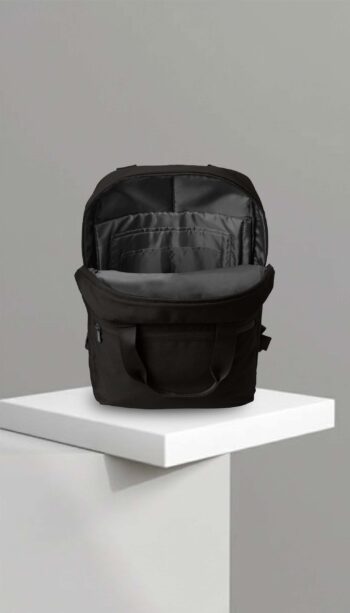 HANDLED BACKPACK black